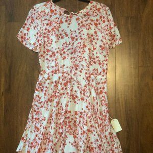 Cherry Blossom Open back, A-line dress